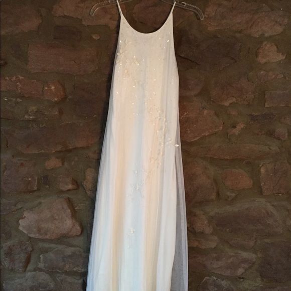 Chelsea Nites Dresses & Skirts - Pretty White Dress; illusion with 2-tone sequins